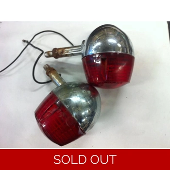 1971 Suzuki T250 Hustler Rear Turn Signals Red - Pair